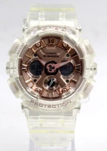 Nuevo Reloj Casio G-SHOCK Transparente Analógico-Digital Oro Rosa 45mm GMAS110SR-7A $140 - Imagen 1 de 5
