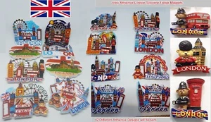 8 X I Love London England Souvenir 3D Ceramic Fridge Magnet UK GB British Gifts - Picture 1 of 5