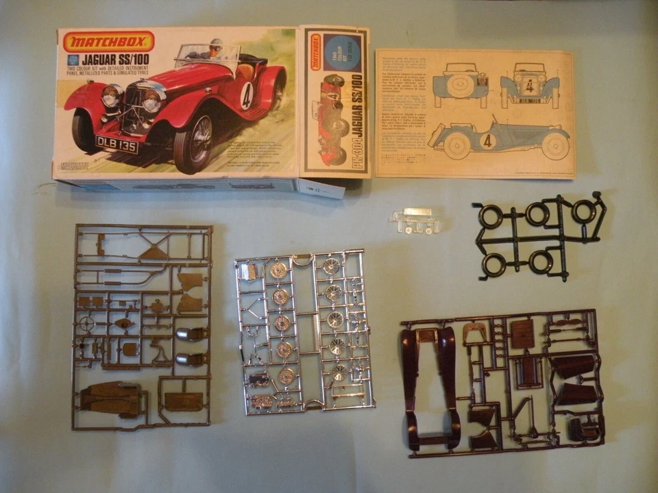 MATCHBOX PK-304 JAGUAR SS/100 NUOVO/NEW SU SPRUE COMPLETO - Immagine 1 di 1