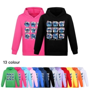 Lilo & Stitch Kapuzenpullover Mädchen Junge Sweatshirt Hoodie Pullover Langarm - Bild 1 von 28