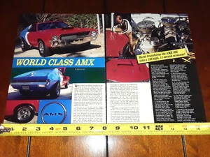 1969 HURST AMC AMX ORIGINAL 1989 ARTICLE - Picture 1 of 6