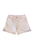 7 For All Mankind Jeans Pink Denim Shorts Girls Size 14 24x5 Good Condition 