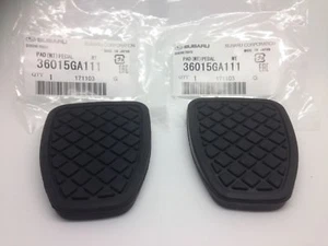 2 x SUBARU FORESTER LEGACY BRAKE CLUTCH PEDAL RUBBERS 1995-2014 OEM JDM - Picture 1 of 5