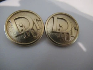 DIOR 2 Botones Tono Oro Claro 22mm BOTONES METÁLICOS ESTO ES PARA 2 - Imagen 1 de 5