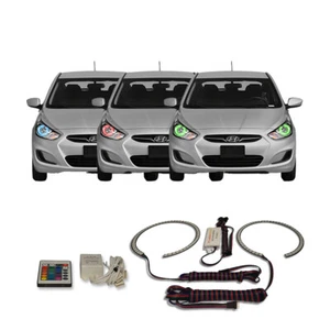 Kit de halo de faros IR RGB multicolor para Hyundai Accent 12-14 - Imagen 1 de 11