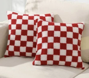 Red Checkered Pillow Case - Picture 1 of 1
