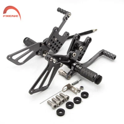 Rear Set Foot Pegs Brake Rearset For Suzuki GSXR600 GSXR750 1996-2003 2004 2005 - Image 1 of 4