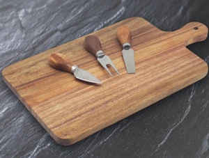 Acacia Cheese Board Set - Rectangular - Picture 1 of 1