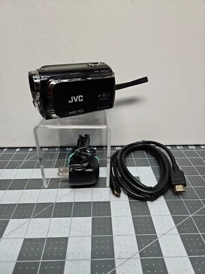 JVC Everio GZ-Hd320bu HD  Camera Camcorder W/ Charger and mini to full hdmi cabl - Image 1 of 4