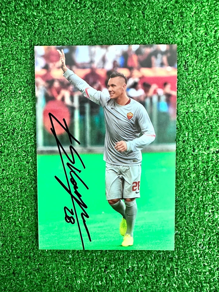 FOTO PICTURE PHOTO ROMA SKORUPSKI AUTOGRAFATA SIGNED NO MAGLIA SHIRT MATCH WORN - Immagine 1 di 1