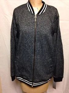 Ideology Zip Front Active Jacket XL Black 75332X250 NWT - Picture 1 of 2