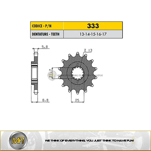 SUZUKI GSX R CON PIÑÓN MARCHESINI 1000 DE 2001 A 2008 520 CON 16 DIENTES Foto 1 de 1