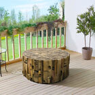 Garden Simulated Wood Stump Patio Tea/coffee Table Retro Garden Decor Furniture