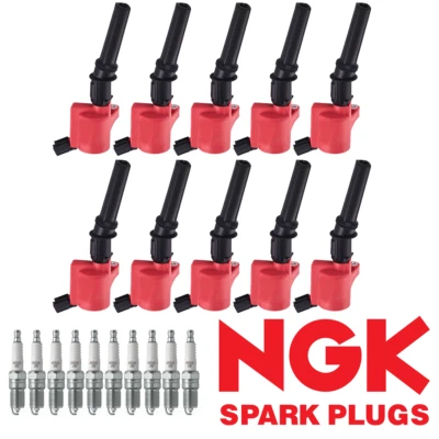 Bobina de encendido Energy y bujía NGK para Ford Explorer Mustang 4,6 L V8 FD503 Foto 1 de 4