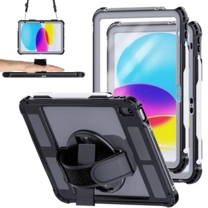 Waterproof Case For iPad A16 11 in (A3354/A3355) Shockproof Rotating Stand Cover - Picture 1 of 11