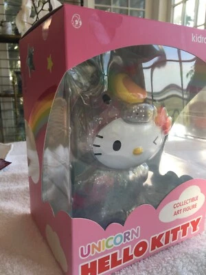 Kidrobot Hello Kitty Unicorn Glitter PVC 8' Limited Ed. NEW MIB - Image 1 of 4