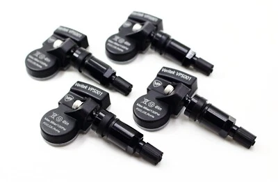 2010-2023 TPMS Tire Pressure Sensors for Porsche Panamera Black Valve Stems - Image 1 of 4