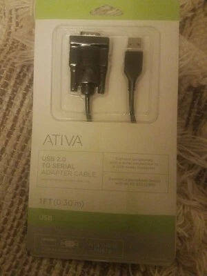 Ativa USB 2.0 To Serial Adapter Cable 1 Ft  - Image 1 of 4