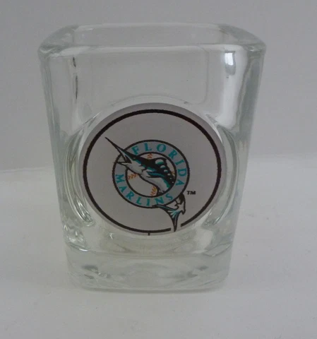 MLB Baseball Florida Marlins Square Shot Glass Cover