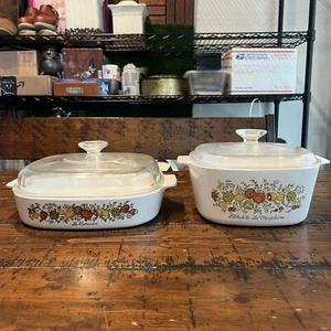RARO Juego de Cazuela Vintage Corning Ware Spice Of Life con Tapas | 4 Piezas - Imagen 1 de 7