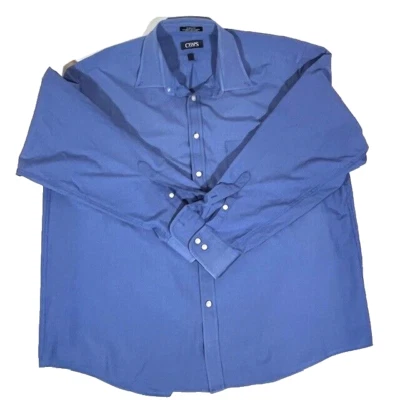 Chaps Men's Button up Shirt 18 34/35 Blue Long Sleeve Ralph Lauren - Image 1 of 4