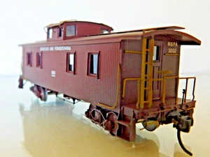 Overland Models (OMI) Brass Wood Ma & Pa Caboose #2002 Custom Painted Superb - Picture 1 of 8
