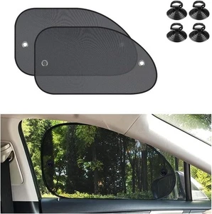 2PCS Car Window Shade, 17"×14" Auto Sun Shade Blocker Cling, Front+Hole - Picture 1 of 6