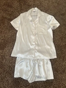 Linea Donatella Satén NOVIA Pijama Set Estrás Embellecido Talla Mediana - Imagen 1 de 11