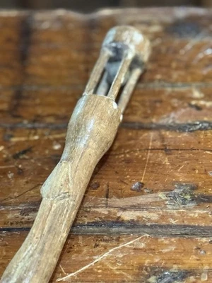 Whimsical 19th C.  Walking Stick Cane. Folk Art.  One Of A Kind - Image 1 of 4