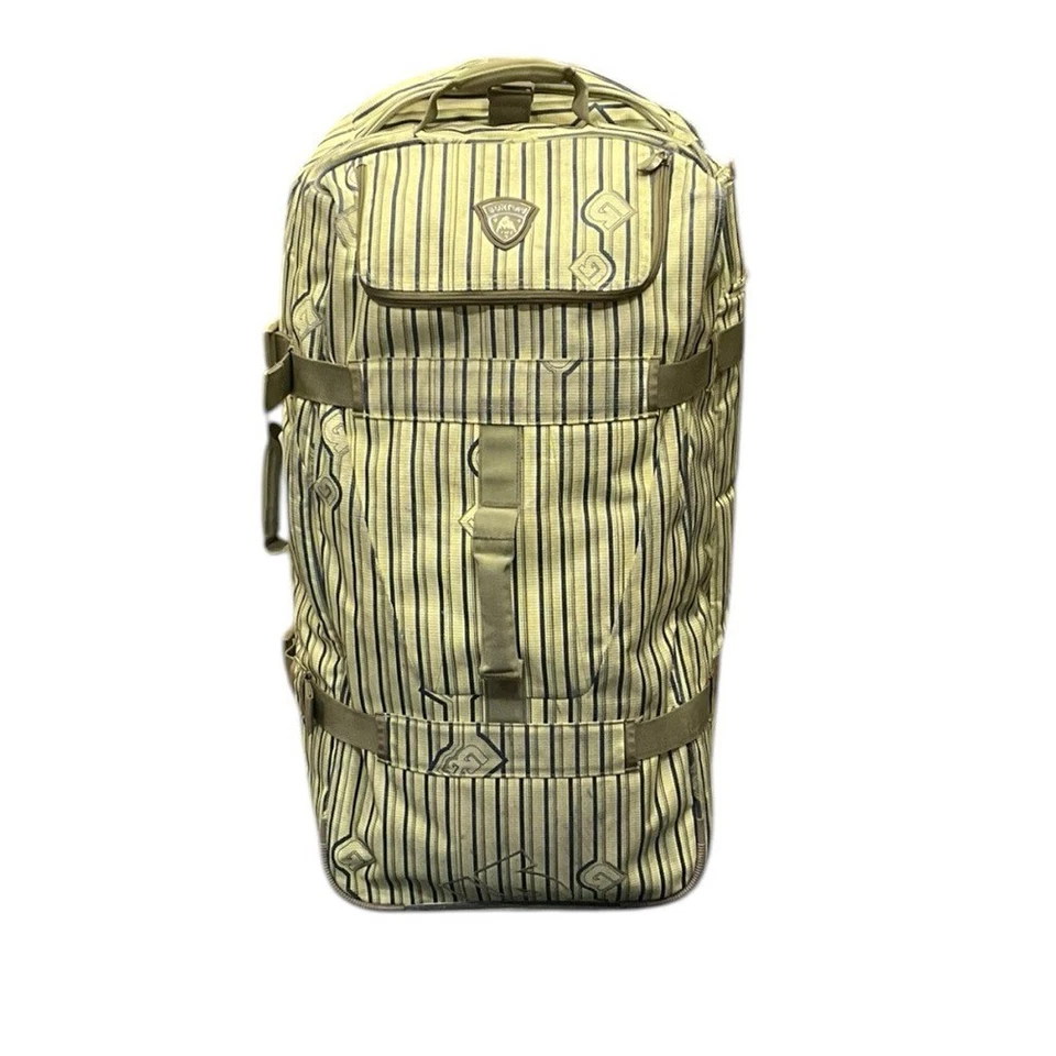 🎒 Bolsa de lona con ruedas Burton Wheelie de doble cubierta — oliva/caqui a rayas Foto 1 de 4