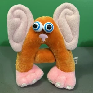 Juguete de peluche Alpha Critters "Letra A" de colección 1986 naranja y rosa Lloyd Gilbert - Imagen 1 de 13