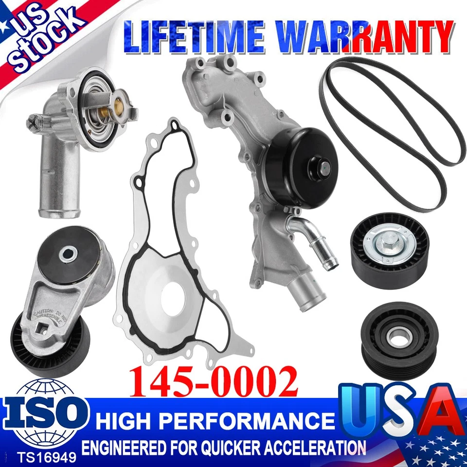 Tensor de cinto e carcaça termostato 145-0002 para Chrysler Jeep Dodge Ram VW 3.6L - Imagem 1 de 4