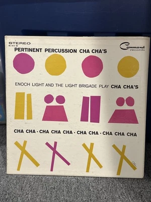 Enoch Light Pertinent Percussion Cha Cha Command Records 1960 Vintage Vinyl LP - Image 1 of 4