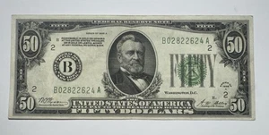1928 A $50 Federal Reserve Note, New York Redeemable In Gold - Picture 1 of 2