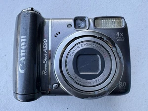 Canon Digital Camera Powershot A590 IS Grey 8MP 4x Optical Zoom - FULLY TESTED! - Picture 1 of 9