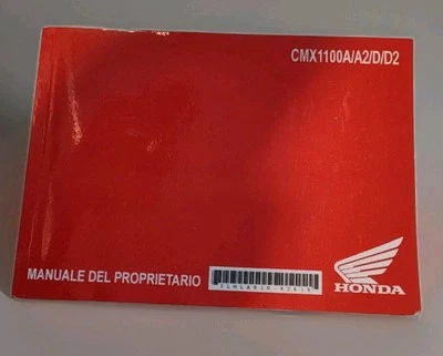libro uso e manutenzione HONDA CMX1100A/A2/D/D2. 2022 - Immagine 1 di 4