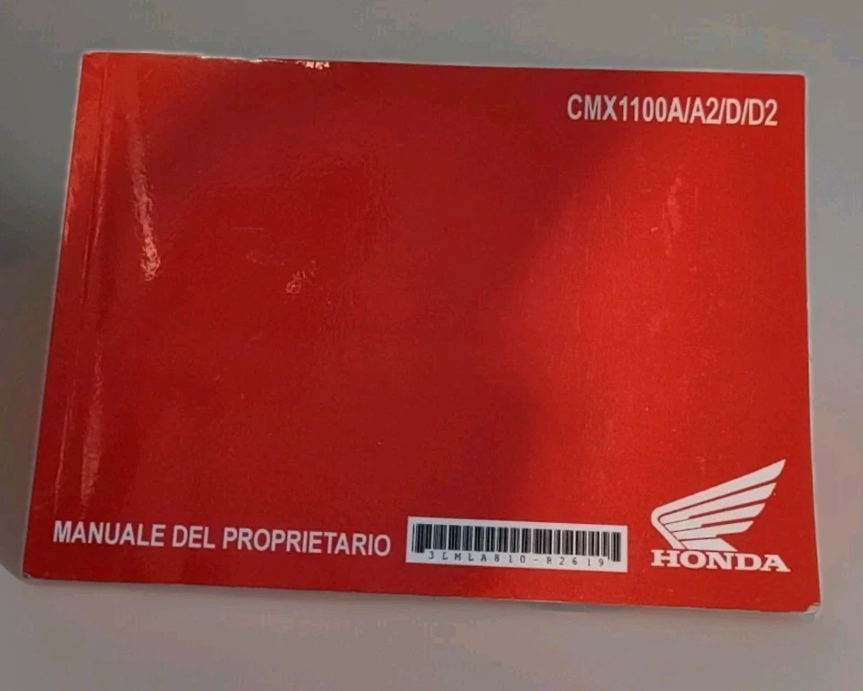 libro uso e manutenzione HONDA CMX1100A/A2/D/D2. 2022 - Immagine 1 di 4