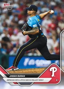 2025 Topps Now MLB #493 Jhoan Duran Philadelphia Phillies PRESALE - Picture 1 of 2