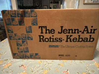 Parrilla de barbacoa Jenn Air Rotiss Kebab modelo A311 de colección el mejor sistema de cocina Foto 1 de 4