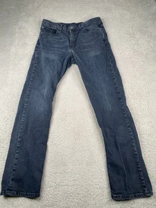 Levis 513 Jeans Mens 34x32 Black Slim Straight Fit Denim - Picture 1 of 17
