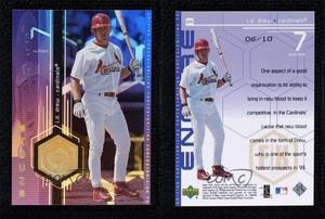 1999 Upper Deck Encore Driving Forces FX Gold /10 JD Drew #D15