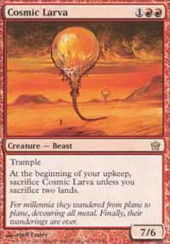 Cosmic Larva ~ Heavily Played Fifth Dawn 5th MTG Magic UltimateMTG Red Card - Image 1 of 1