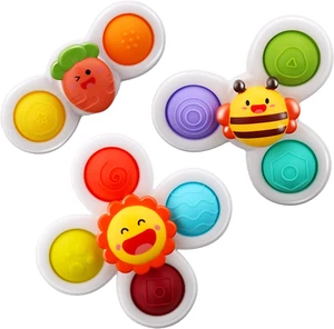 AIUOKYA Suction Cup Spinner Toys, Simple Dimple Suction Toy with Silicone Bubble