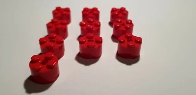 LEGO 10 x 3941 Básico Redondo Piedra 2 x 2 Rojo (# Bcgb ) - Imagen 1 de 2
