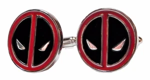 Marvel's DEADPOOL Logo Metal/Enamel CUFFLINKS - Picture 1 of 1