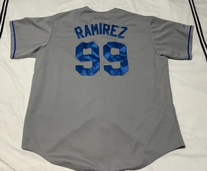 Vtg Stitched Majestic MANNY RAMIREZ #99 Los Angeles Dodgers Jersey Mens 2XL XXL - Picture 1 of 10