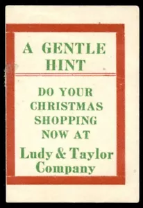 Estampilla de póster de EE. UU. - Ludy & Taylor, joyeros, rápidos de cedro - compras navideñas - Imagen 1 de 1