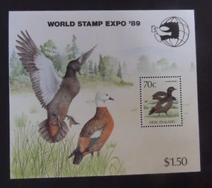 Nueva Zelanda 1988 Expo 89 aves nativas MS MS1466 pato MNH UM sin montar como nuevo - Imagen 1 de 1