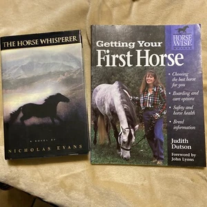 Lot Of 2 Horse Books GETTING YOUR FIRST HORSE. WHISPERER - Picture 1 of 1