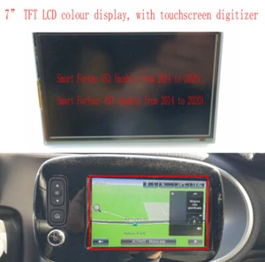 Replacement Media LCD DISPLAY Touch Screen Smart Fortwo and Forfour 453 sat nav - Picture 1 of 3